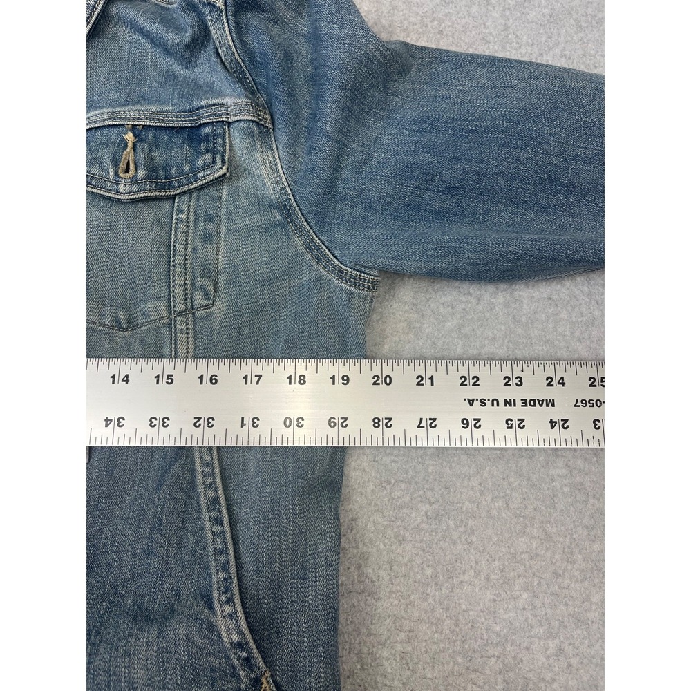 Carhartt Benson Denim Jacket Womens M Blanket Lined Button Up Rugged Flex - Picture 10 of 14